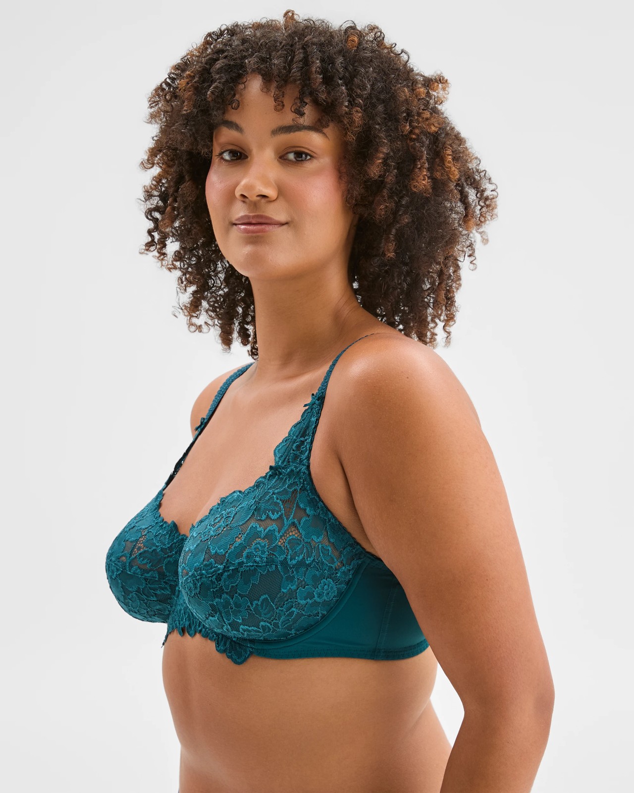 Plus Size Soft Cup Underwire T-Shirt Bra - Petrol 3 of 4