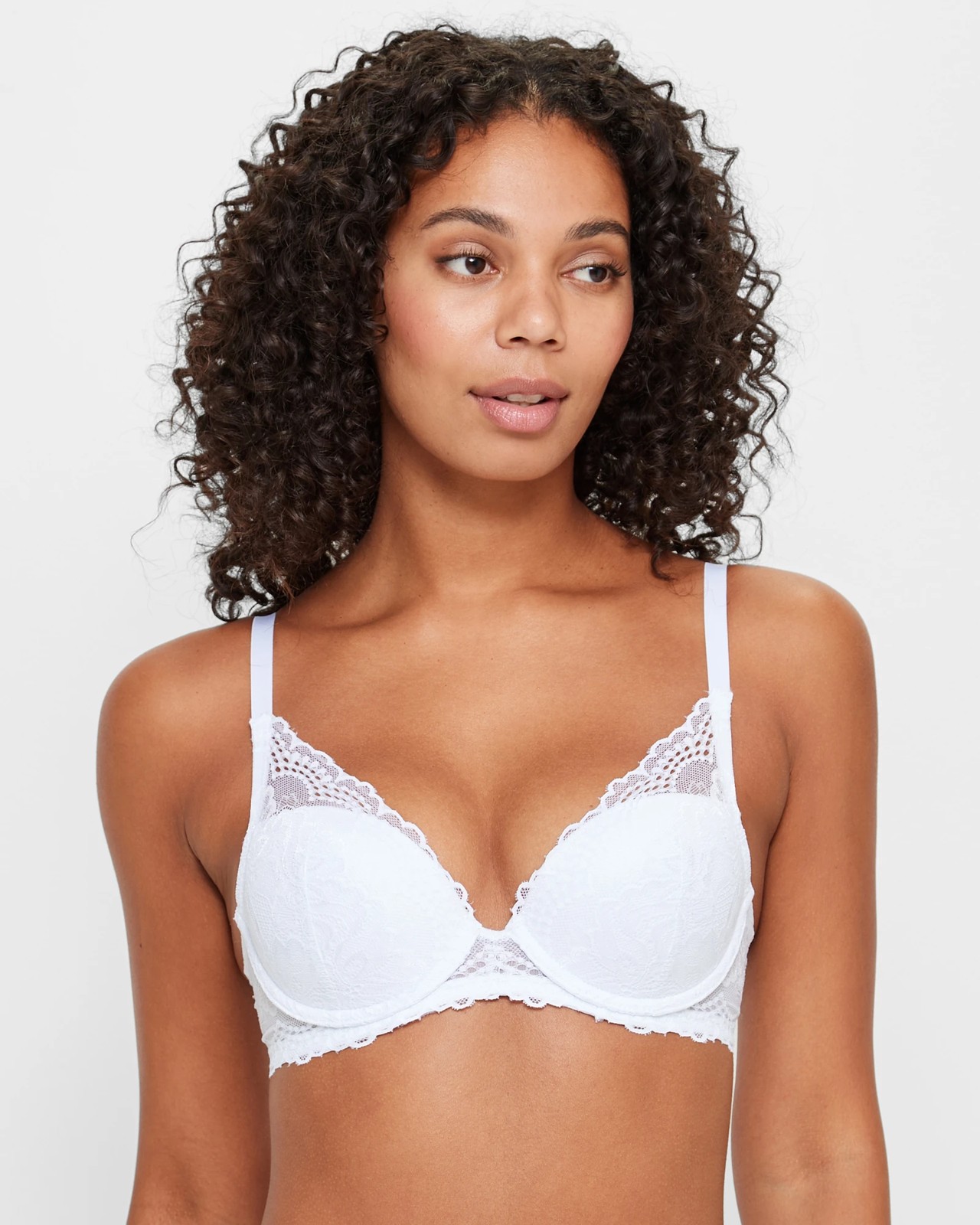 Lace Plunge Underwire Bra