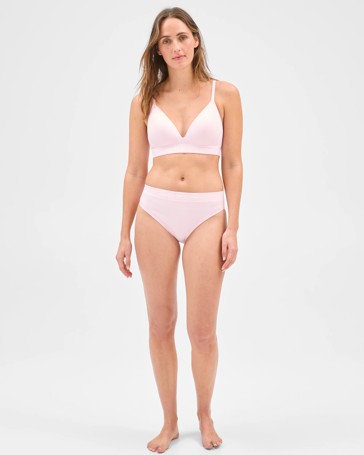 Bonds Retro Rib Wirefree T-Shirt Crop Bra