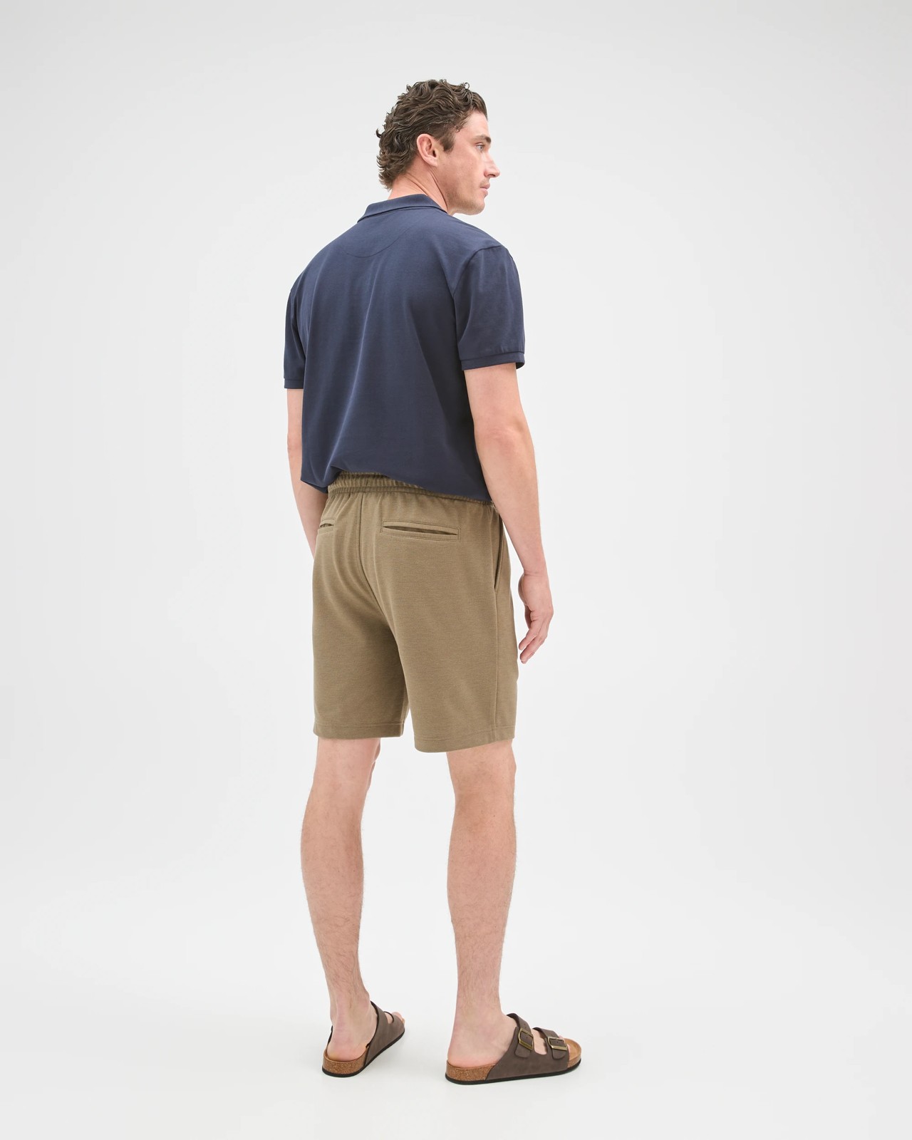 Textured Fleece Shorts - Fallen Rock 6 of 6