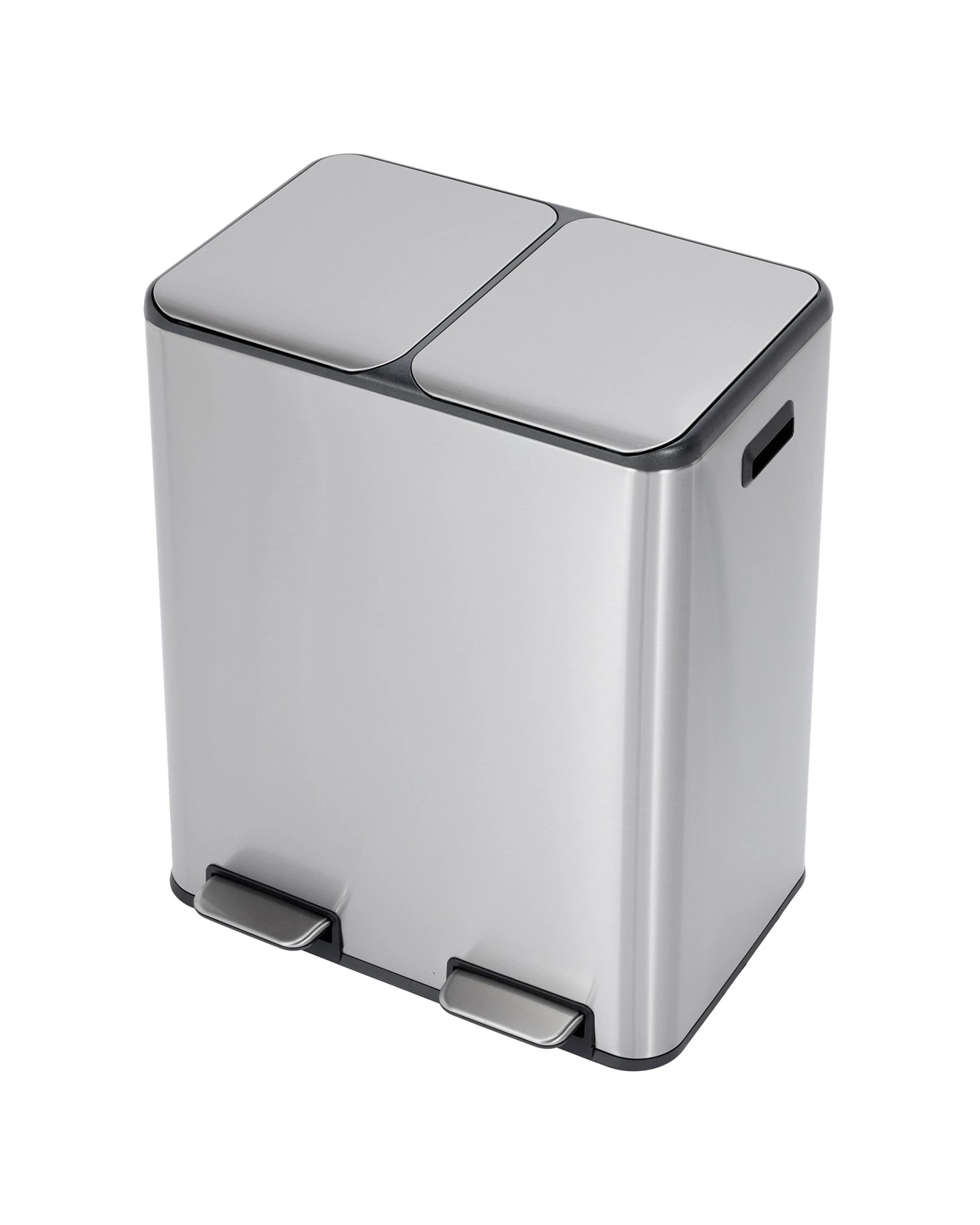 Anko 60L Dual Compartment Bin - Silver 3 of 5