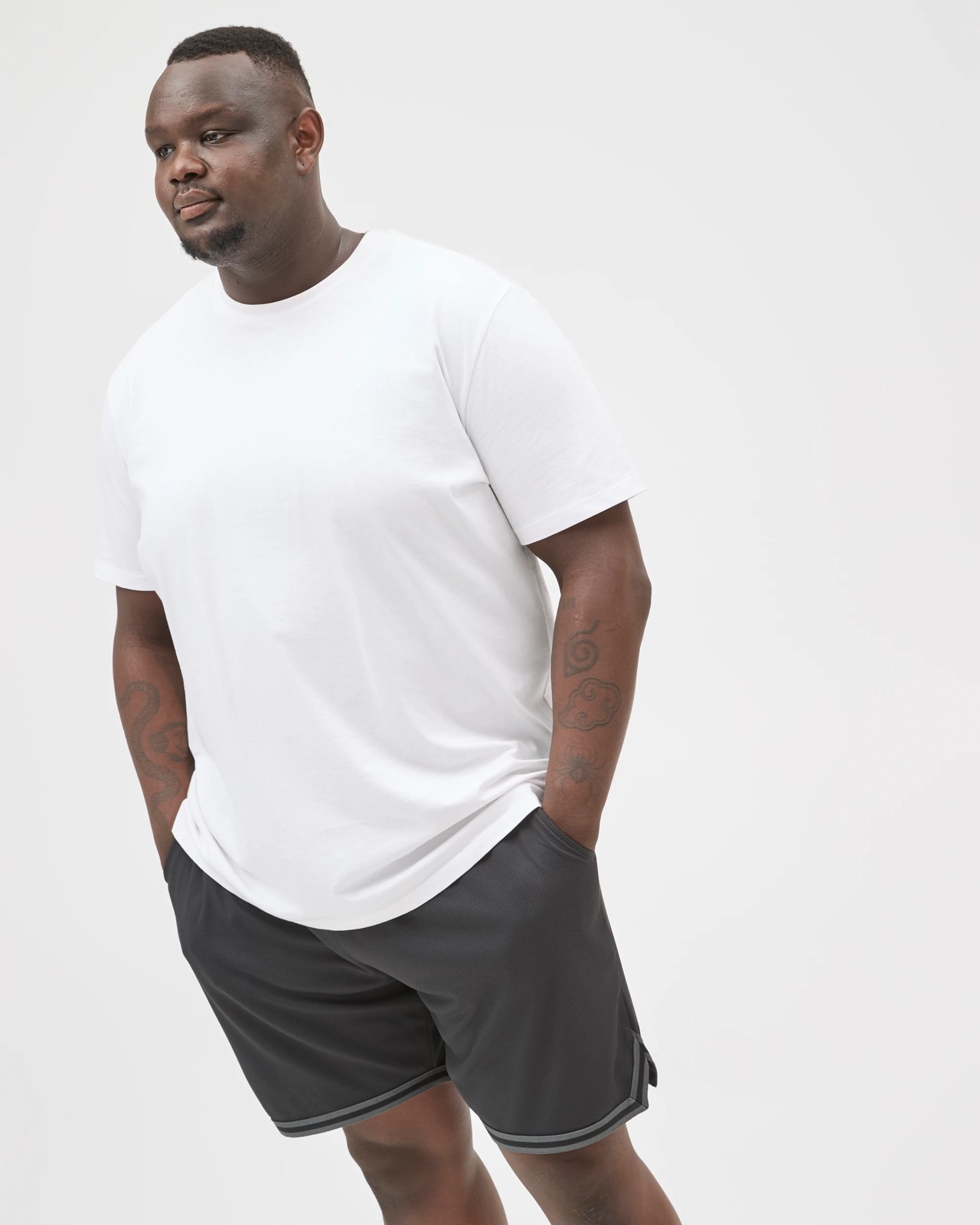Plus Size Active Basketball Shorts  - Black 3 of 6