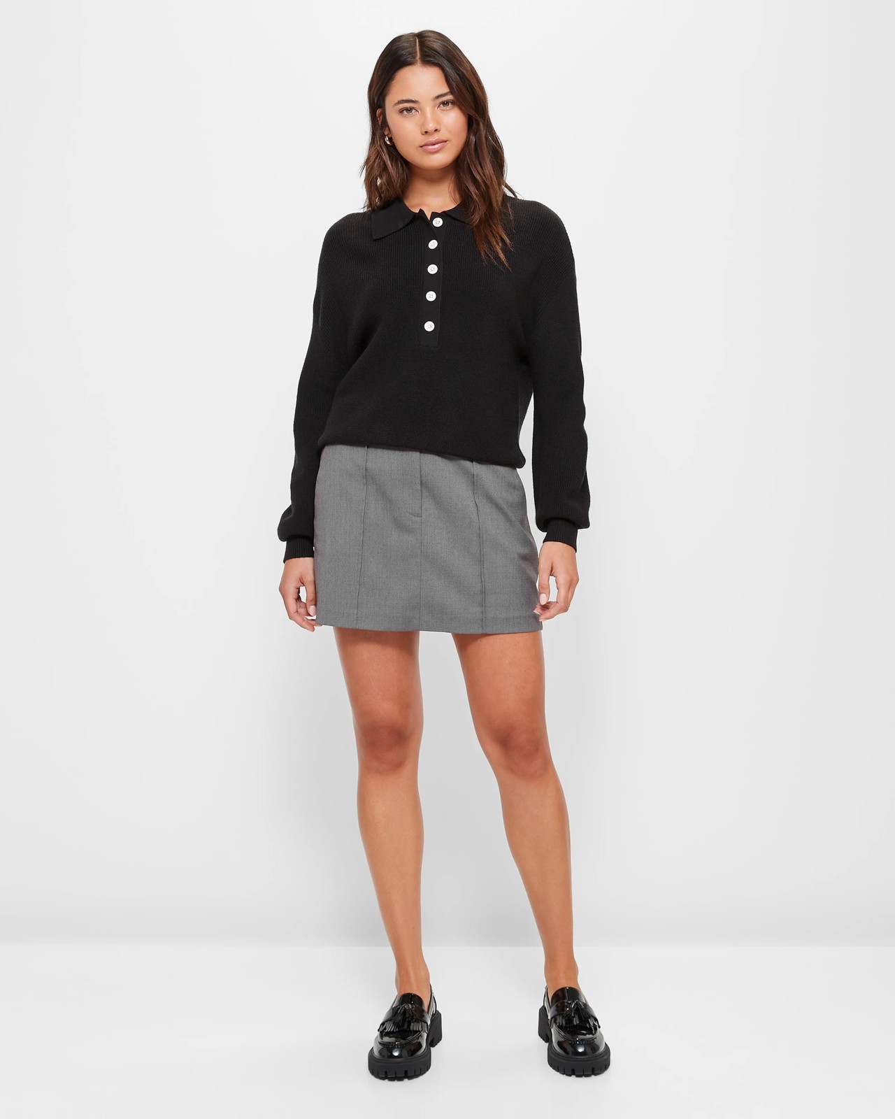 Knit Long Sleeve Polo Jumper - Lily Loves 2 of 5