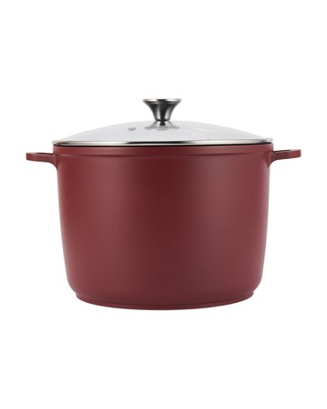 Anko 10L Cast Aluminium Stock Pot - Red