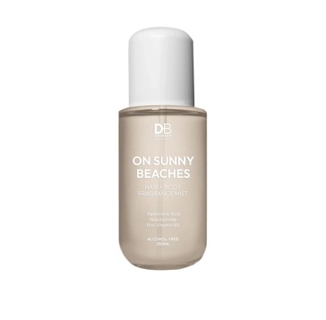 Designer Brands On Sunny Beaches Hair + Body Fragrance Mist 250ml  - Hyaluronic Acid, Niacinamide and Pro-Vitamin B5