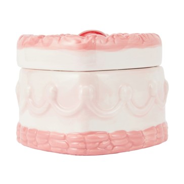 Ceramic Heart Cake Candle - Anko
