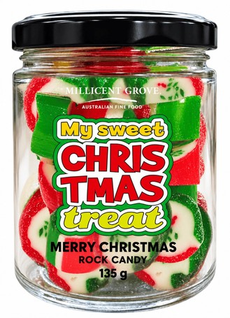 Millicent Grove My Sweet Merry Christmas Treat Rock Candy 135g
