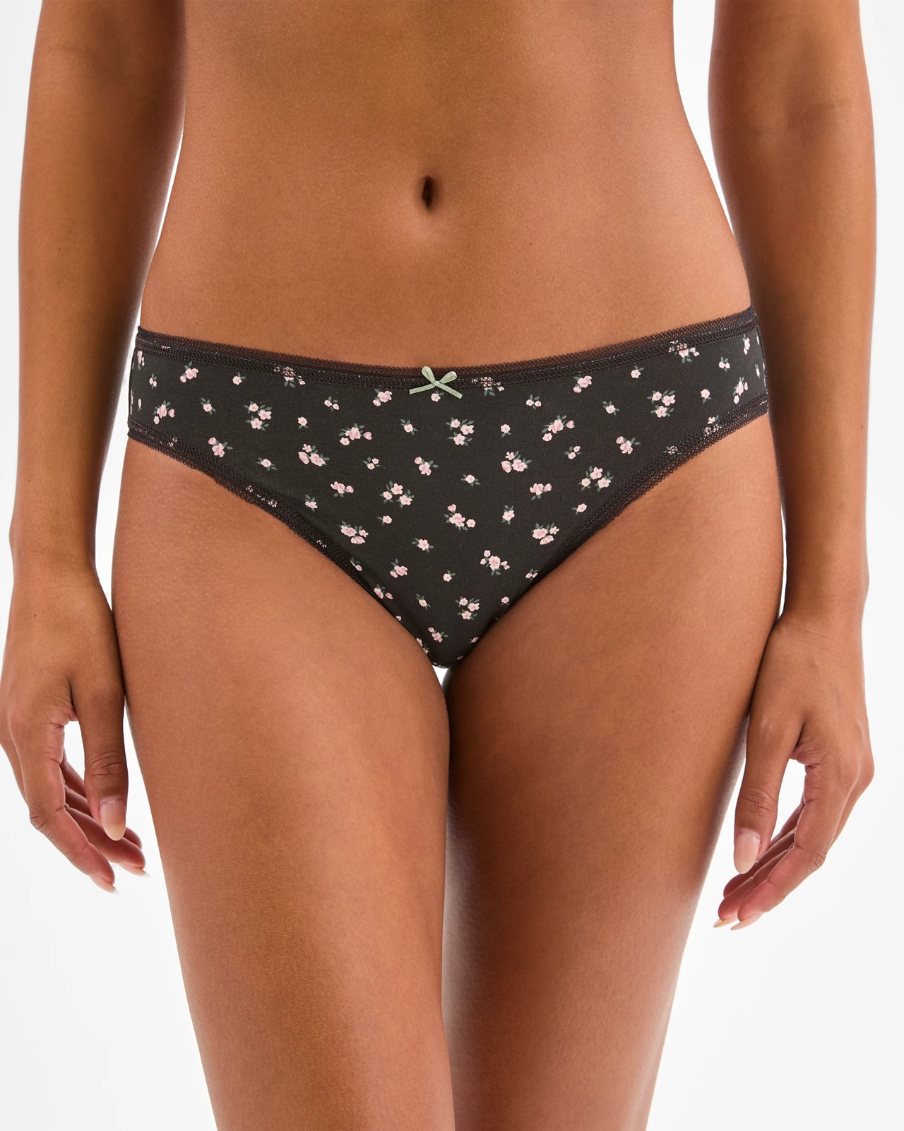 Cotton/Elastane 5 Pack Bikini Briefs - Micro Floral & Bow 2 of 5