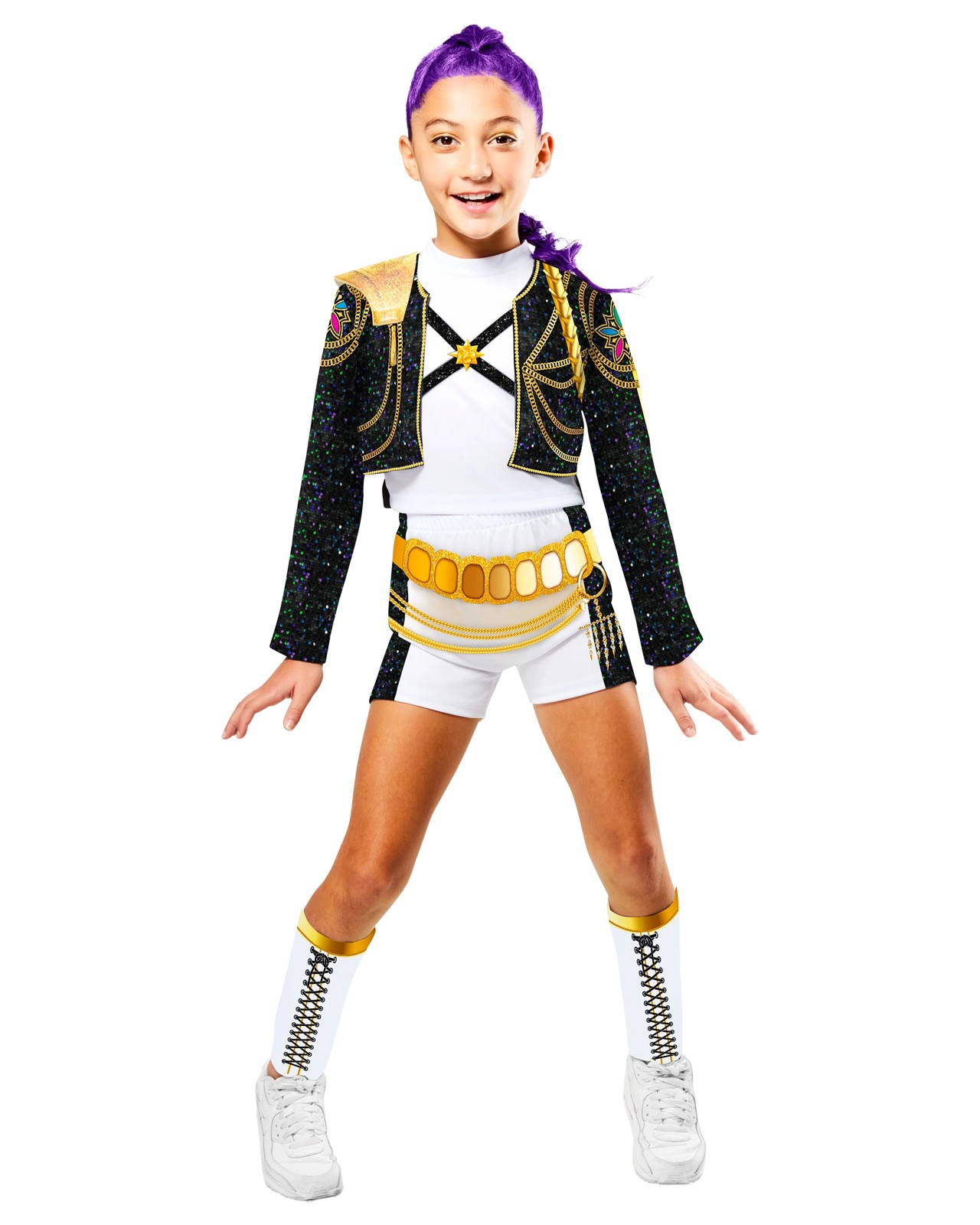 KPop Demon Hunters RUMI Gold Deluxe Kids Costume Size 7-8yrs 2 of 6