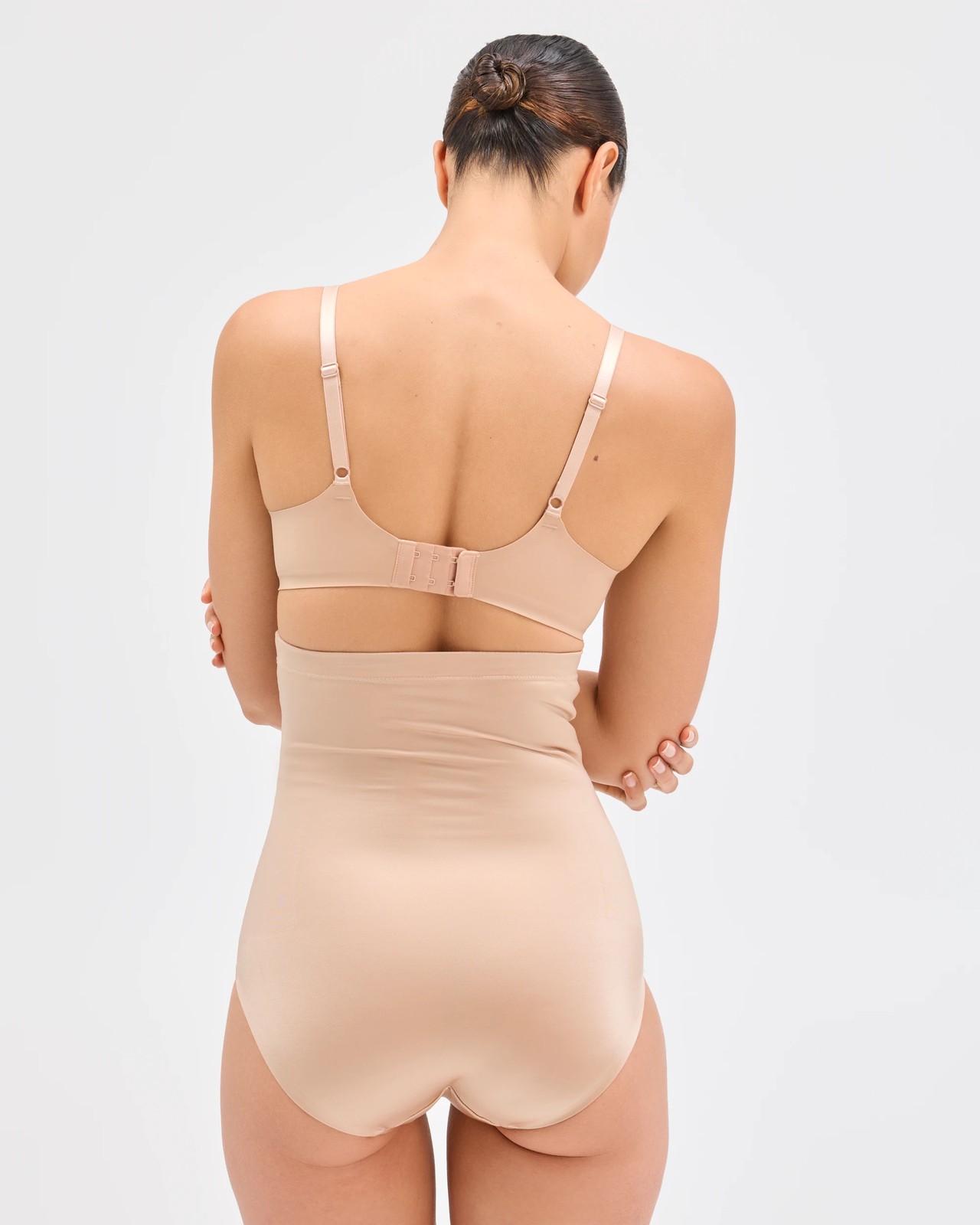 Barely There No Visible Panty Line High Waisted Full Briefs - Latte 5 of 6