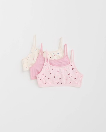 Maxx Bamboo 3 Pack Older Girls Crop Top