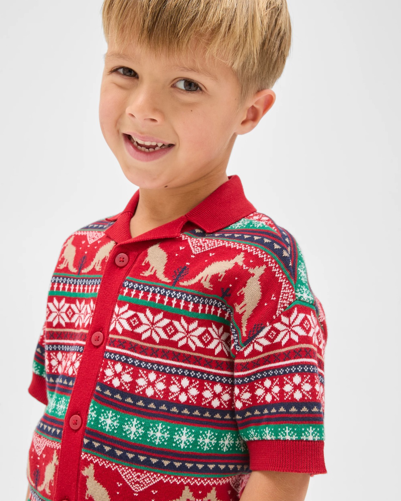 Family Matching Australian Cotton Christmas Knit Shirt 3 of 5