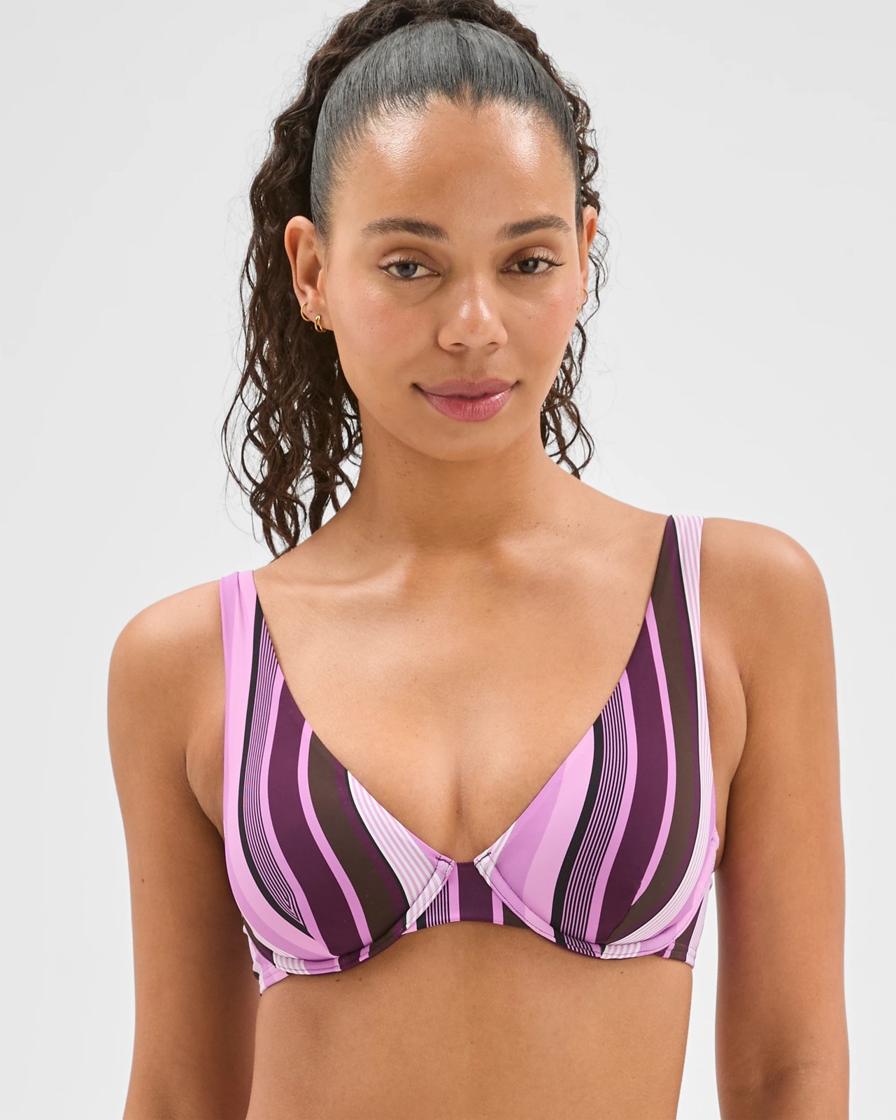 Shape Your Body V-Neck Underwire Swim Bikini Top - Dopamine 3 of 6