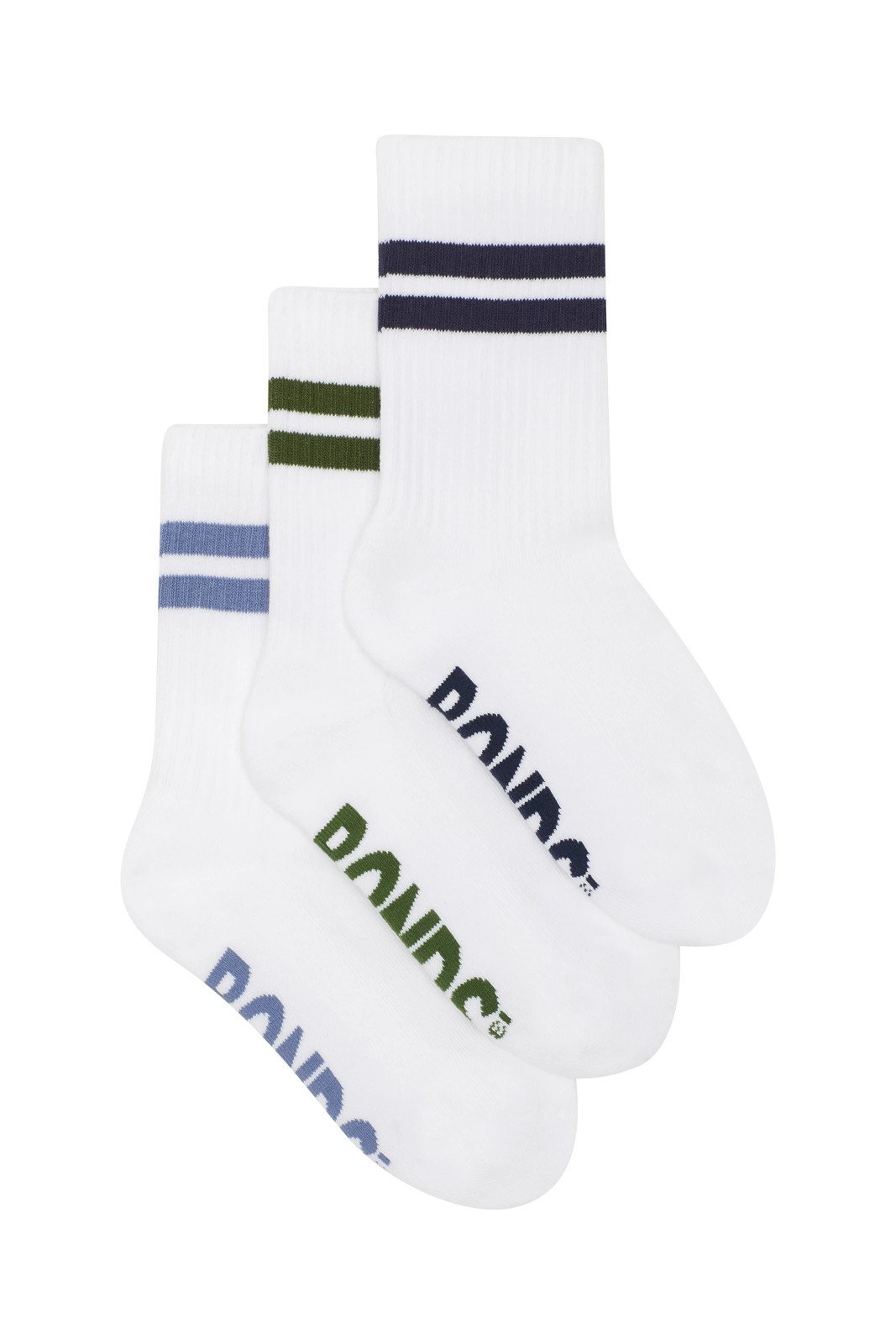 Bonds 3 Pack Cushioned Stripe Crew Socks  2 of 3
