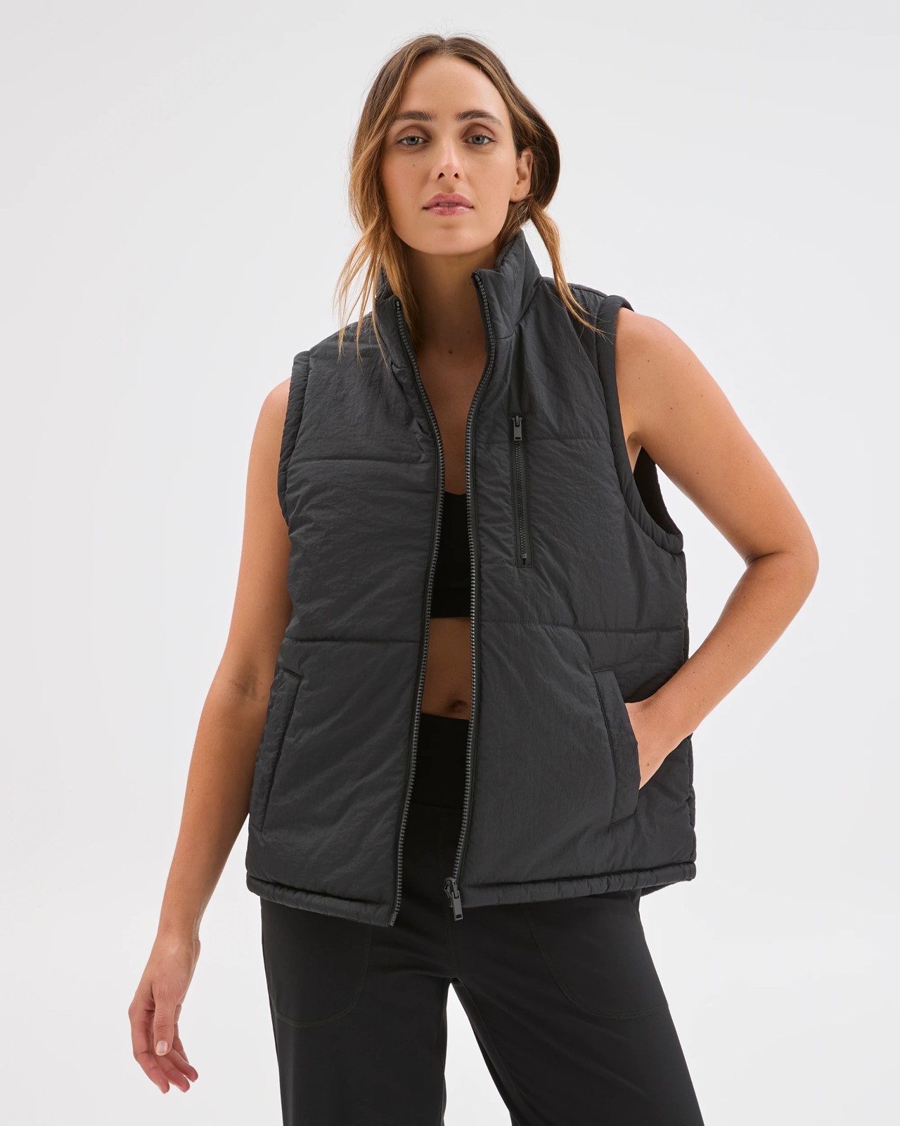 Reversible Puffer Vest - Black 3 of 6