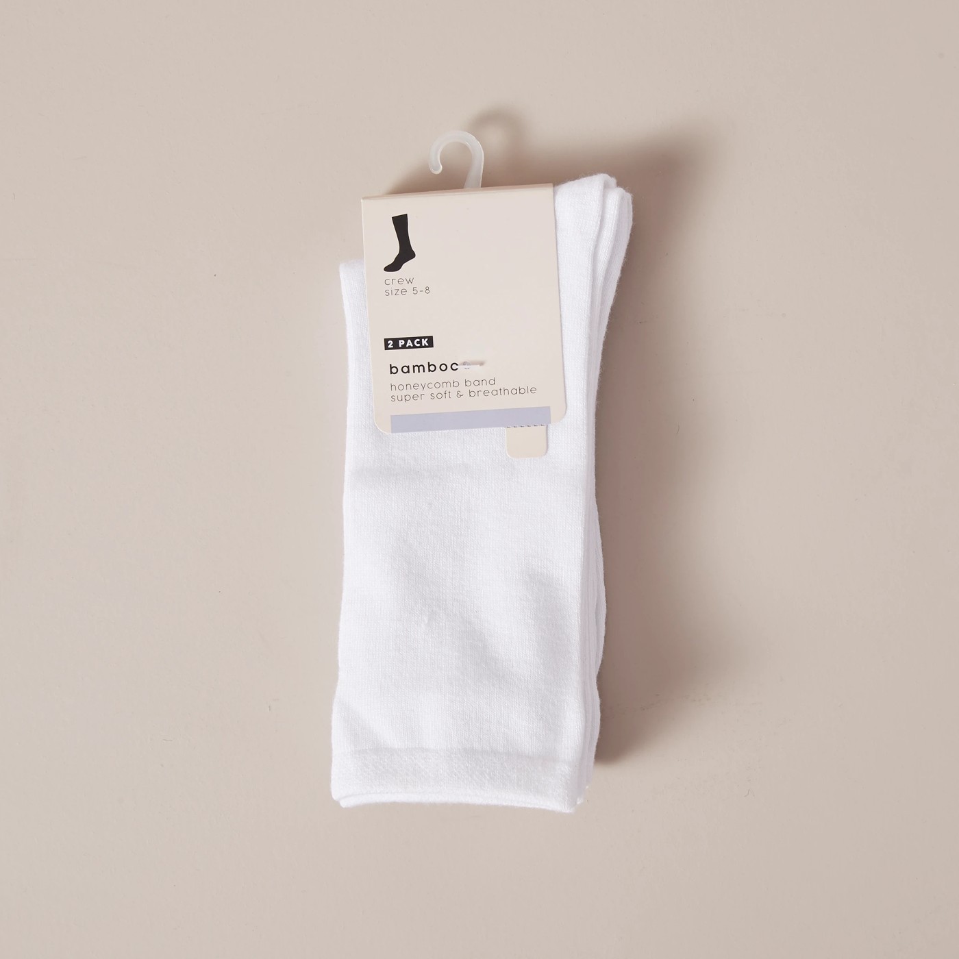 2 Pack Bamboo Crew Socks 3 of 3
