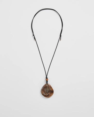 Bead Statement Pendant Necklace