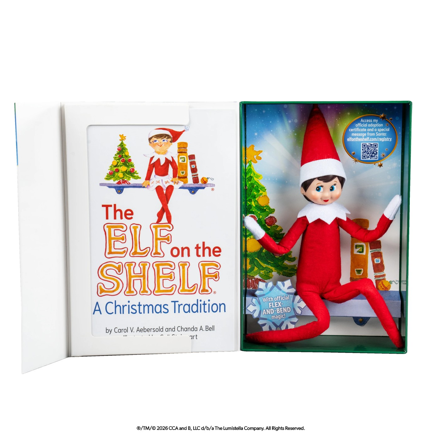 Santaverse The Elf on the Shelf: A Christmas Tradition Girl with Extra Posing Power by Carol V. Aebersold and Chanda A. Bell - Book 4 of 6