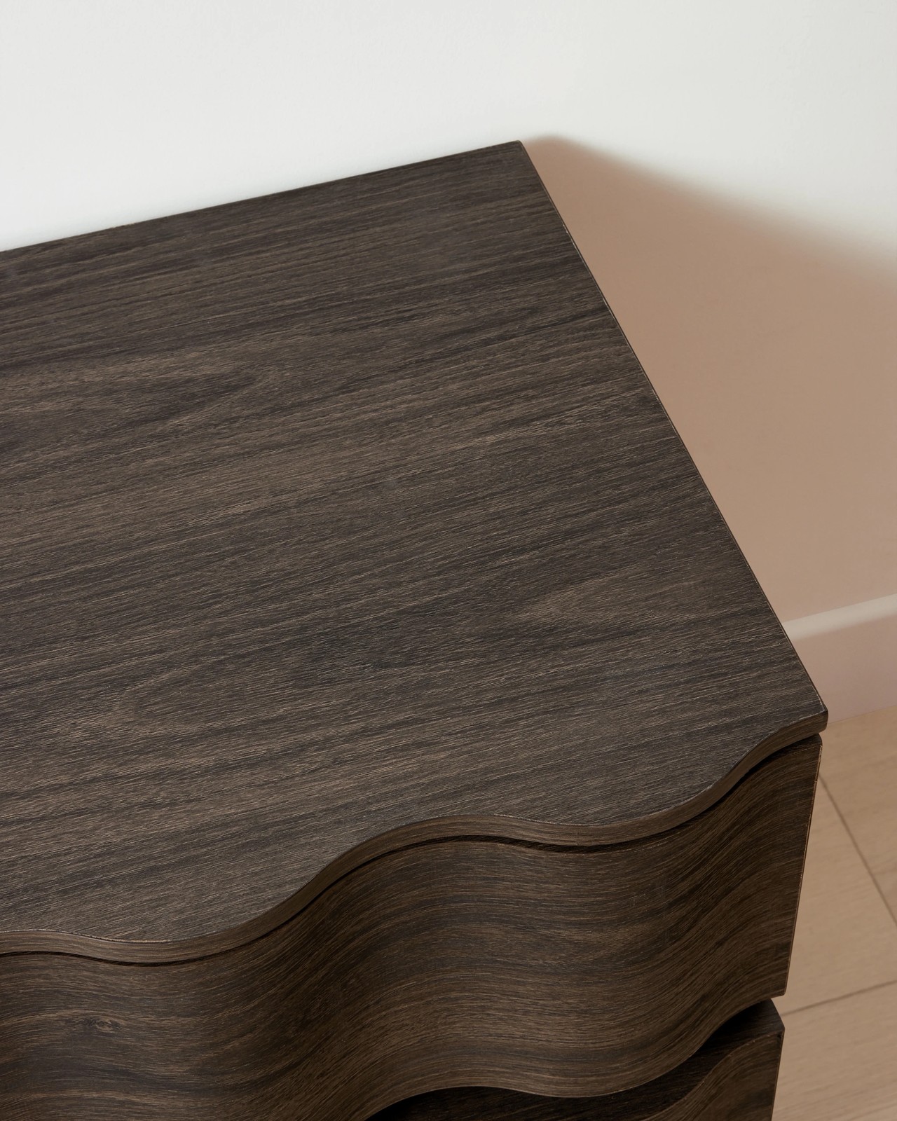 Anko Ripple 2 Drawer Bedside Table - Walnut 6 of 6