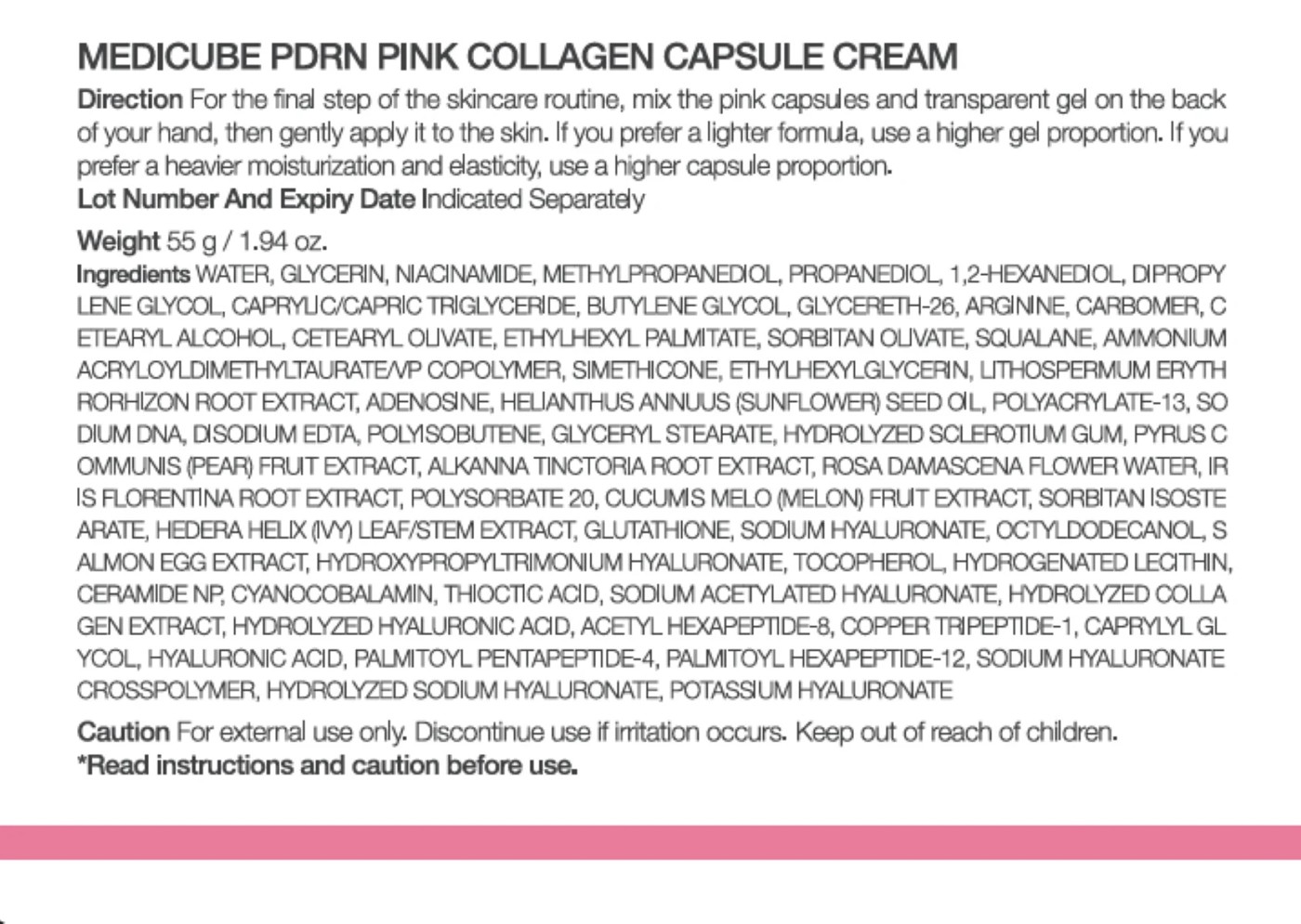 Medicube PDRN Pink Collagen Capsule Cream 55g 2 of 4