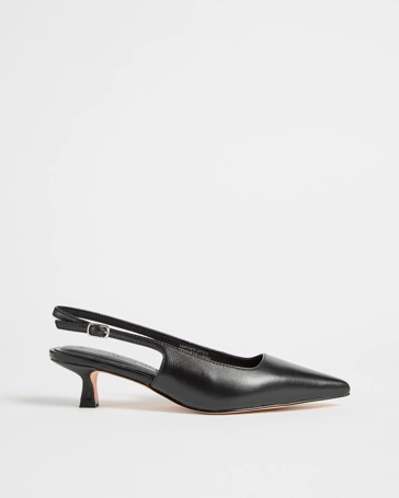 Talia Genuine Leather Slingback Heels