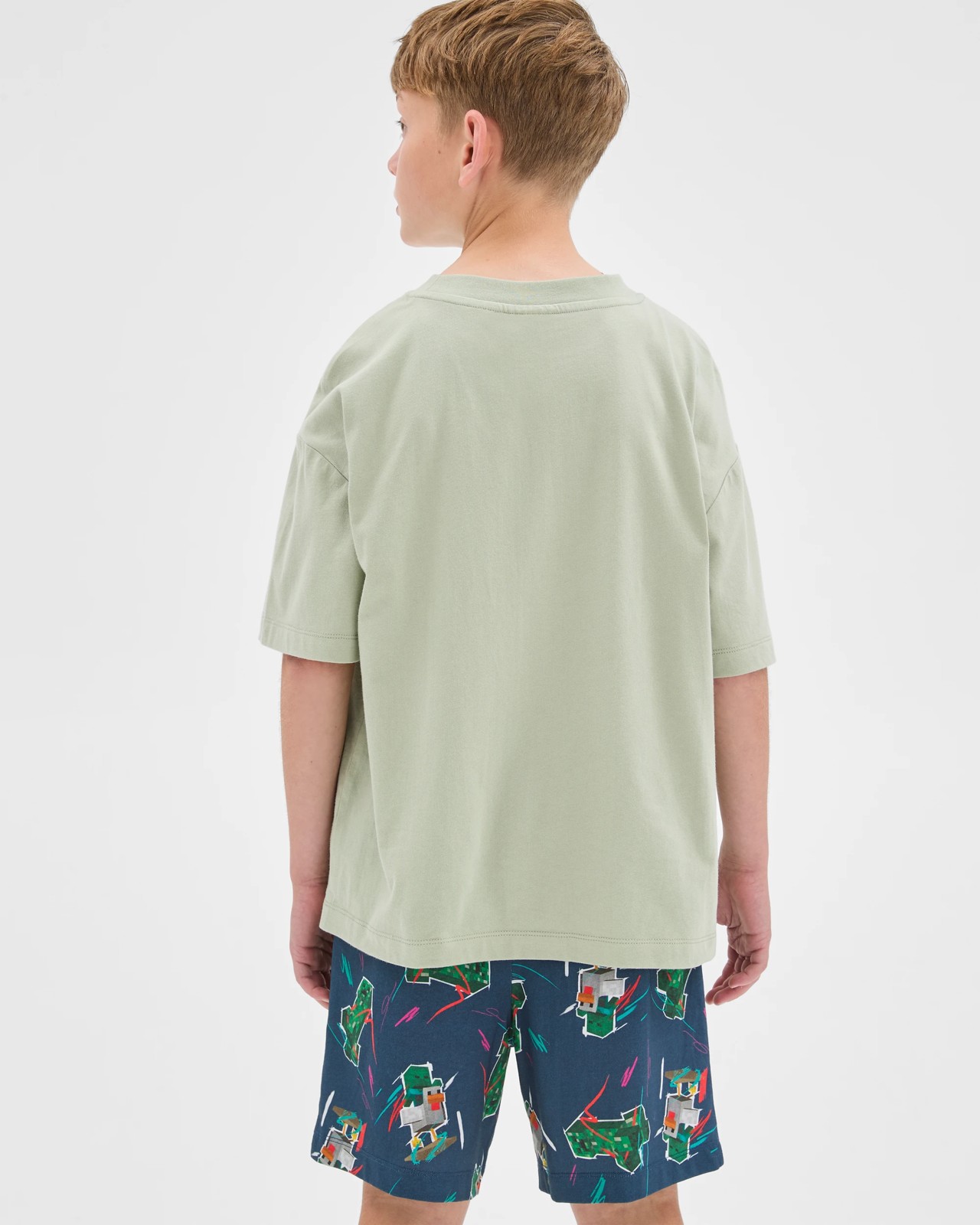 Minecraft Australian Cotton Older Boys Oversized Knit Pyjama Set 4 of 5