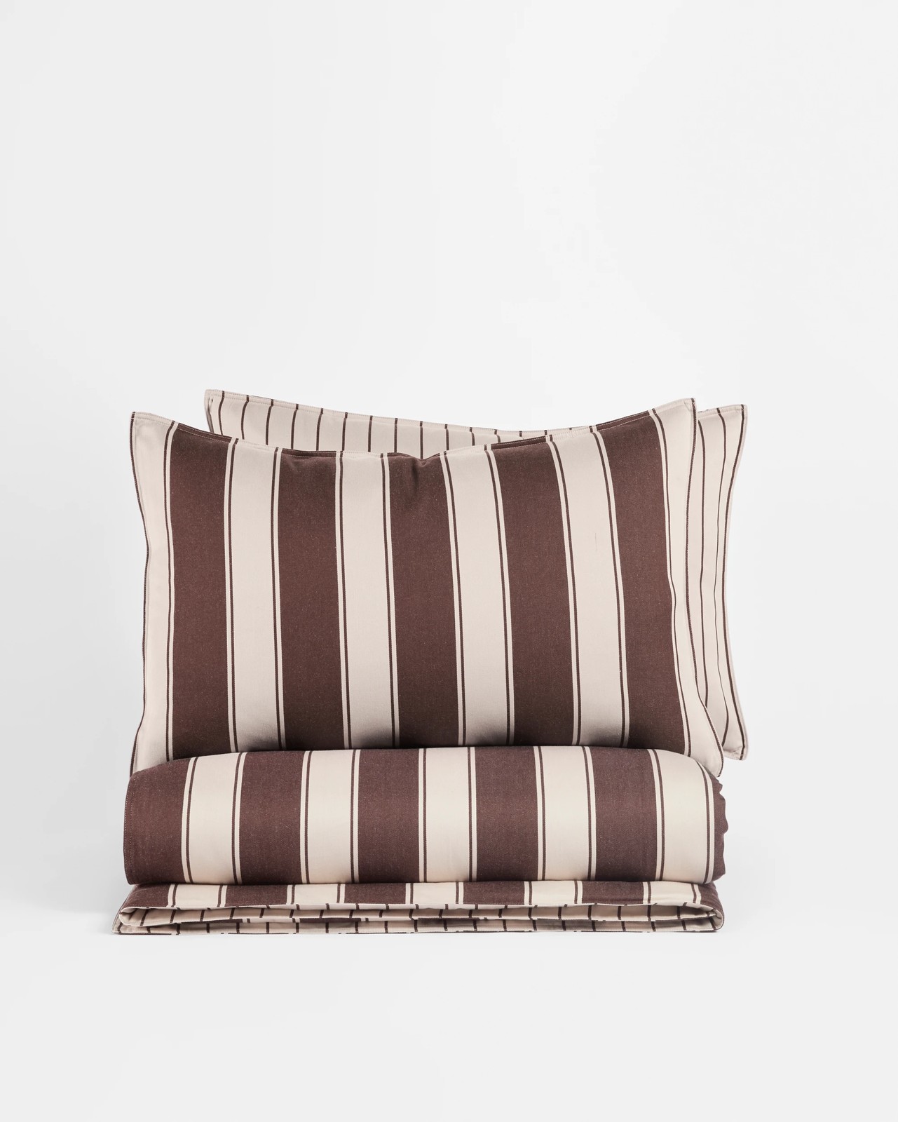 Rayne Stripe Stonewash Quilt Cover Set - Chocolate/Pumice 3 of 6