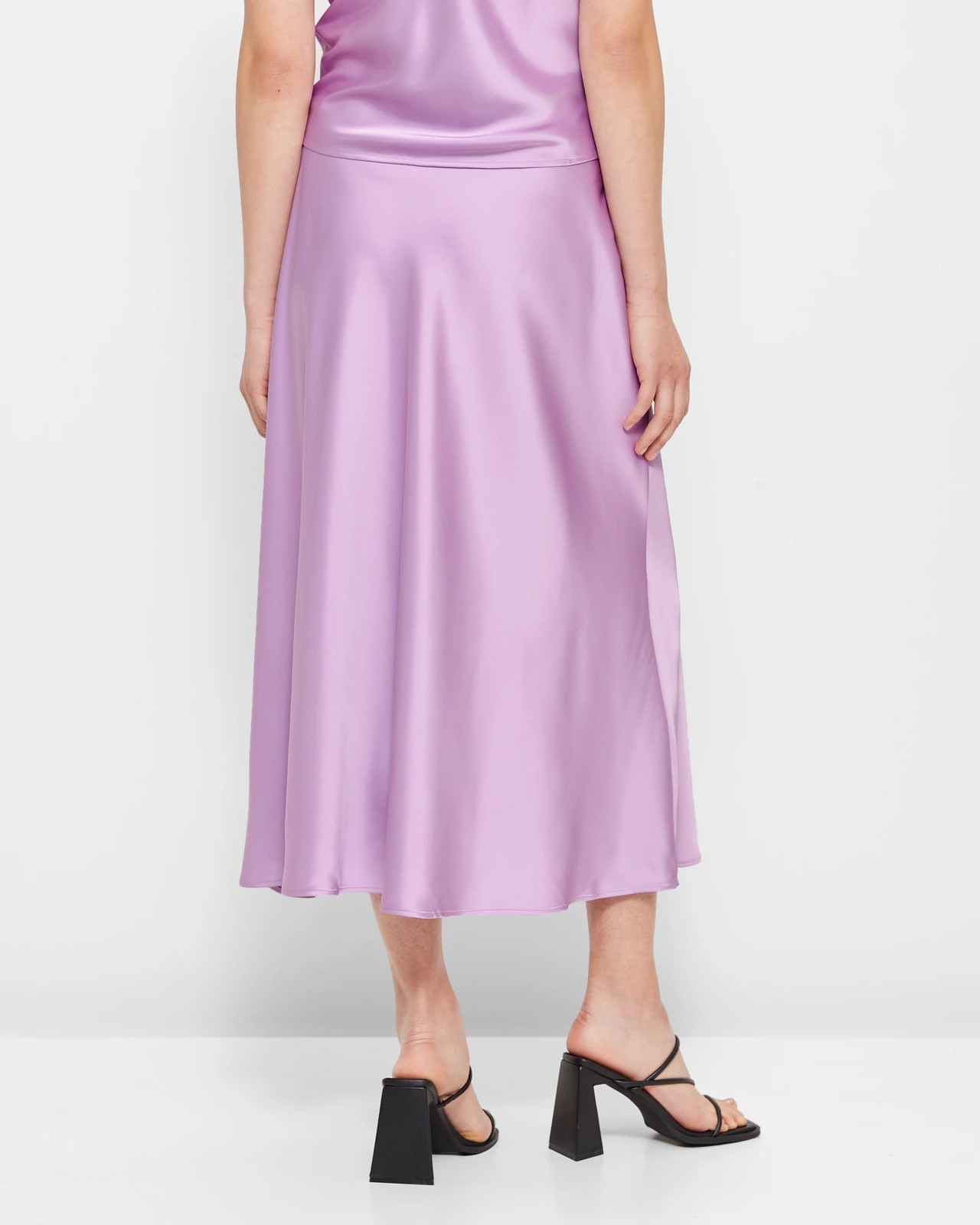 Midi Flare Slip Skirt - Preview 4 of 5