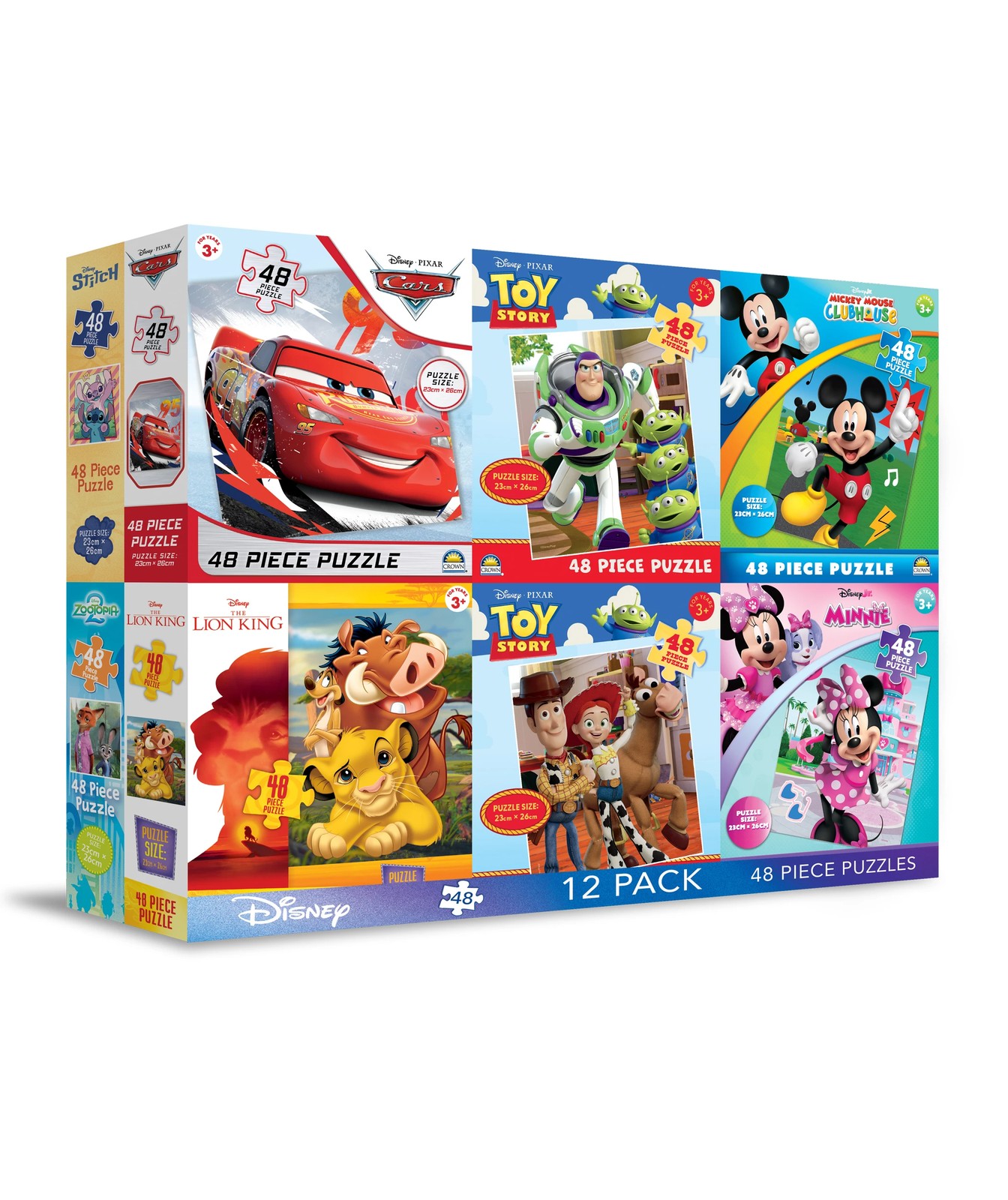 Licensed Puzzle Mega 12 Pack - Assorted 2 of 5