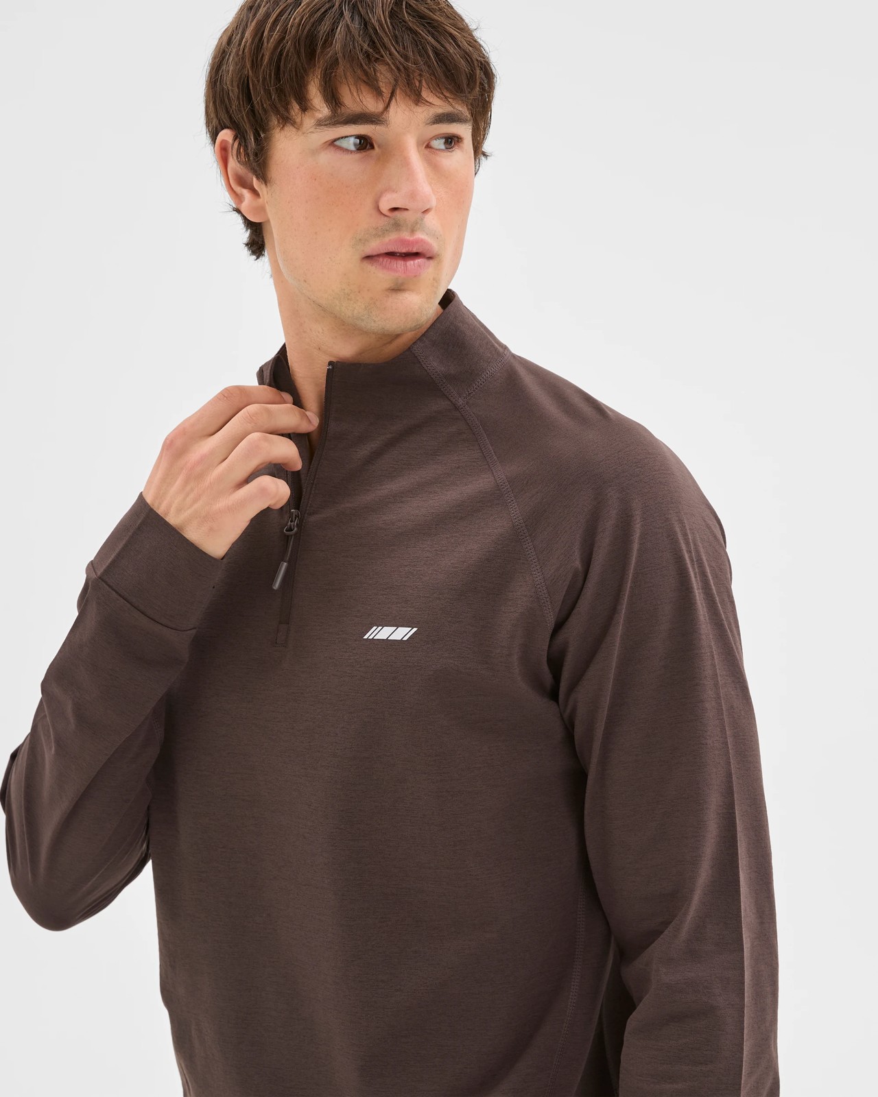 Active 1/2 Zip Jumper - Chocolate 3 of 6