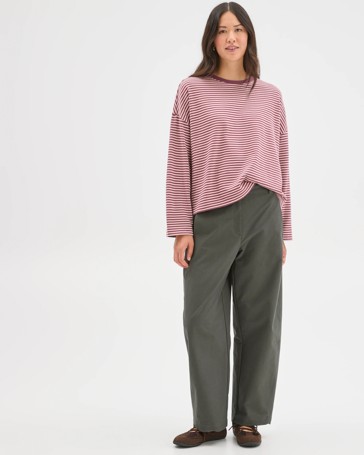 Australian Cotton Long Sleeve Heavyweight Oversized T-Shirt