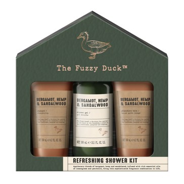 Baylis & Harding The Fuzzy Duck Refreshing Shower Kit Gift Set - Bergamot, Hemp and Sandalwood