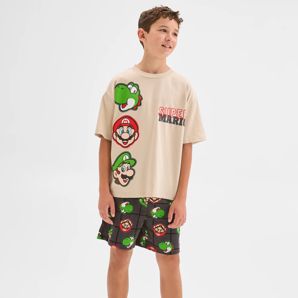 Super Mario Australian Cotton Jersey Older Boys Pyjama Set product image