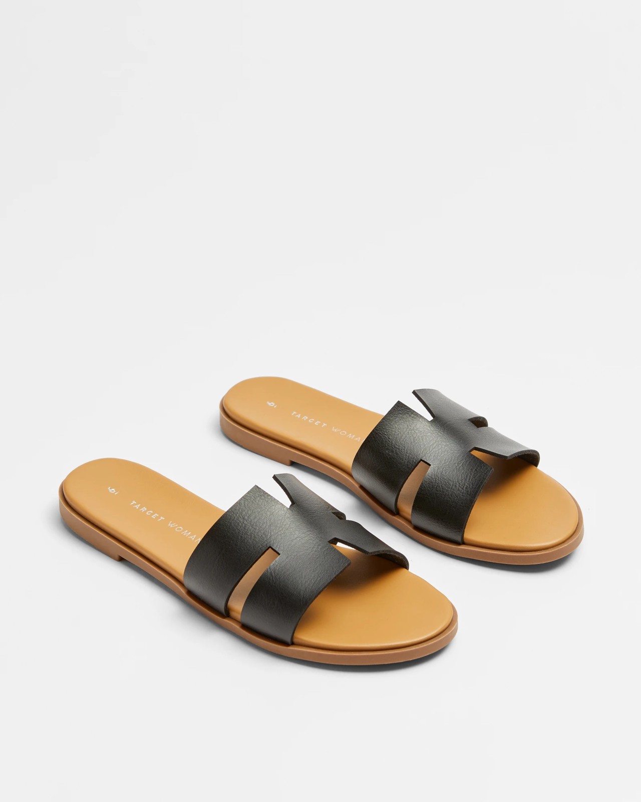 Black slide sandals online target