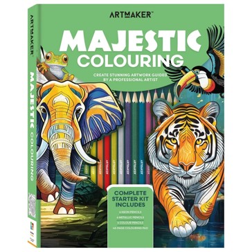 Art Maker Majestic Colouring Complete Starter Kit - Book