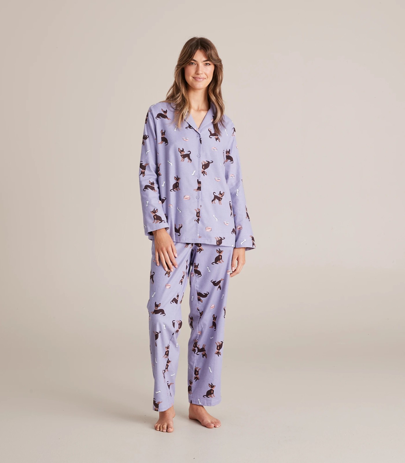 Womens Family Matching Dog Flannelette Cotton PJ Set Target