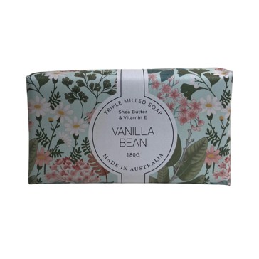 Vanilla Bean Triple Milled Soap 180g - Shea Butter and Vitamin E