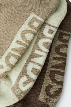 Bonds 3 Pack Logo Quarter Crew Socks
