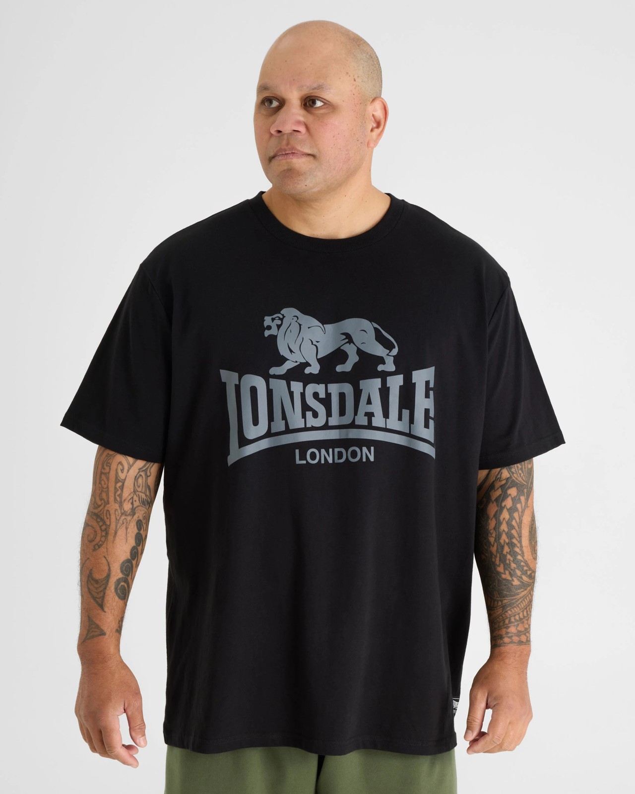 Lonsdale London Plus Size T-Shirt - Black 4 of 5
