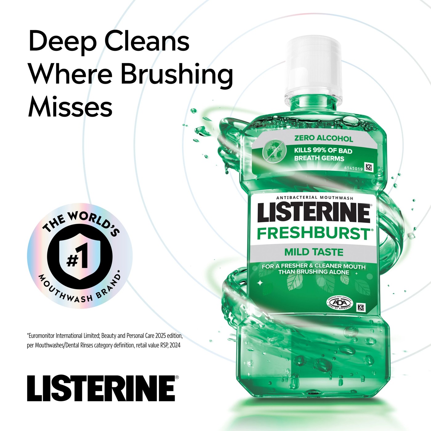 Listerine Freshburst Antibacterial Mouthwash 100ml 5 of 5