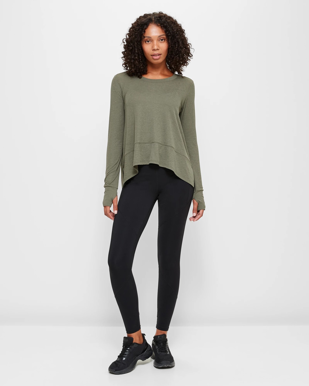 Active Long Sleeve Flowy Top | Target Australia