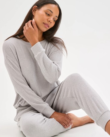 Cosy Rib Sleep Jogger Pants
