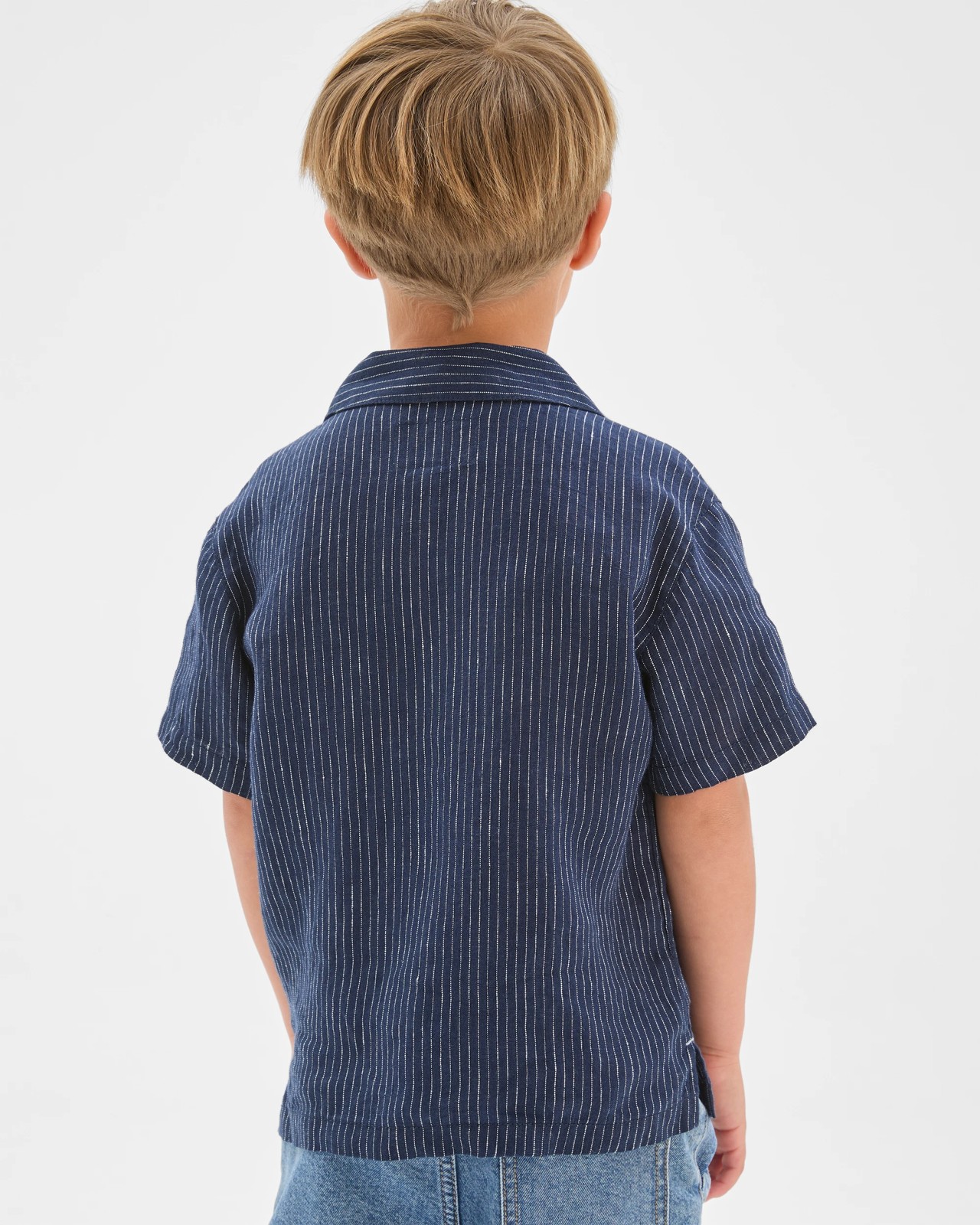 European Linen Shirt - Navy 4 of 6