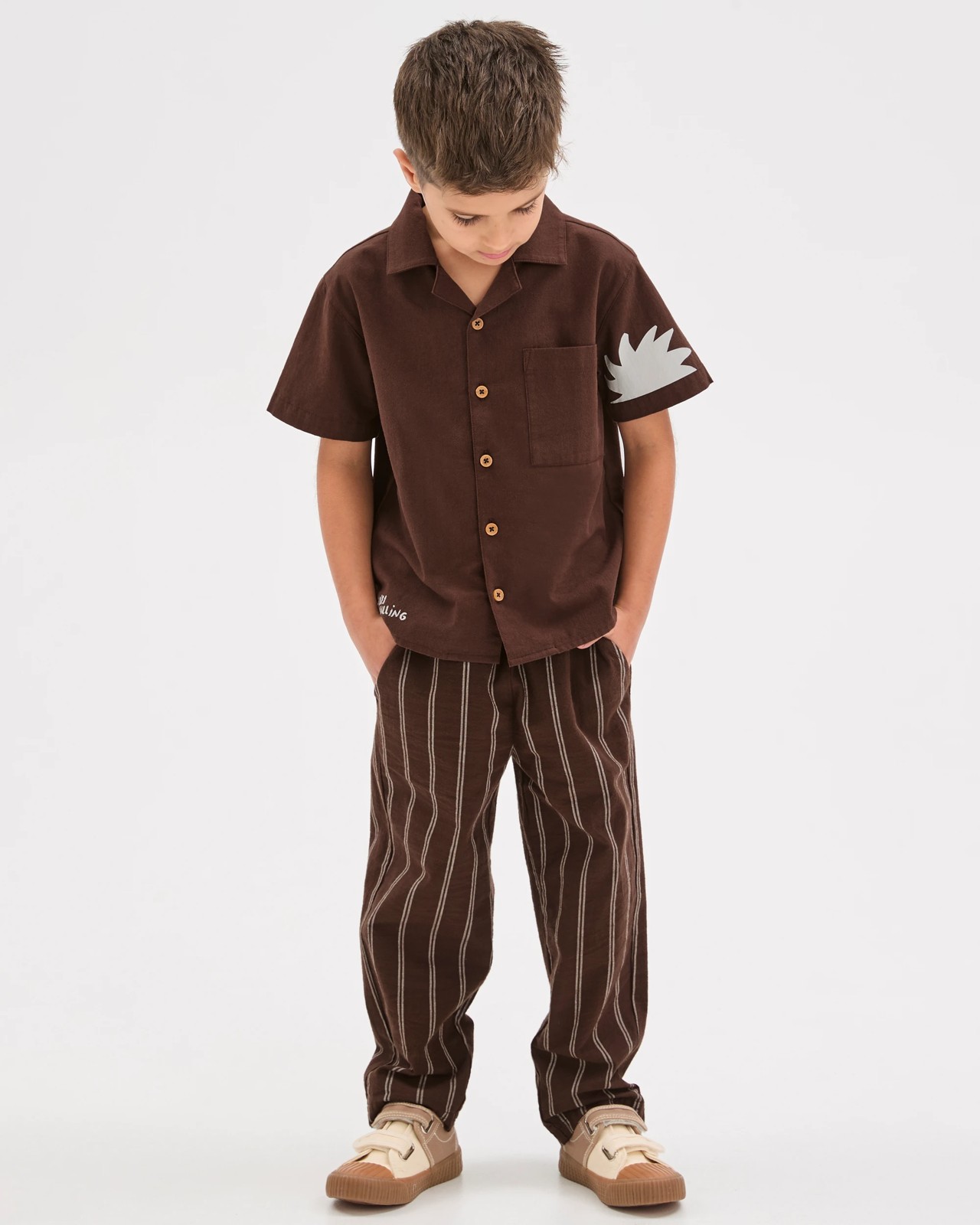 Shirt and Pants 2 Piece Set - Hot Fudge 2 of 6