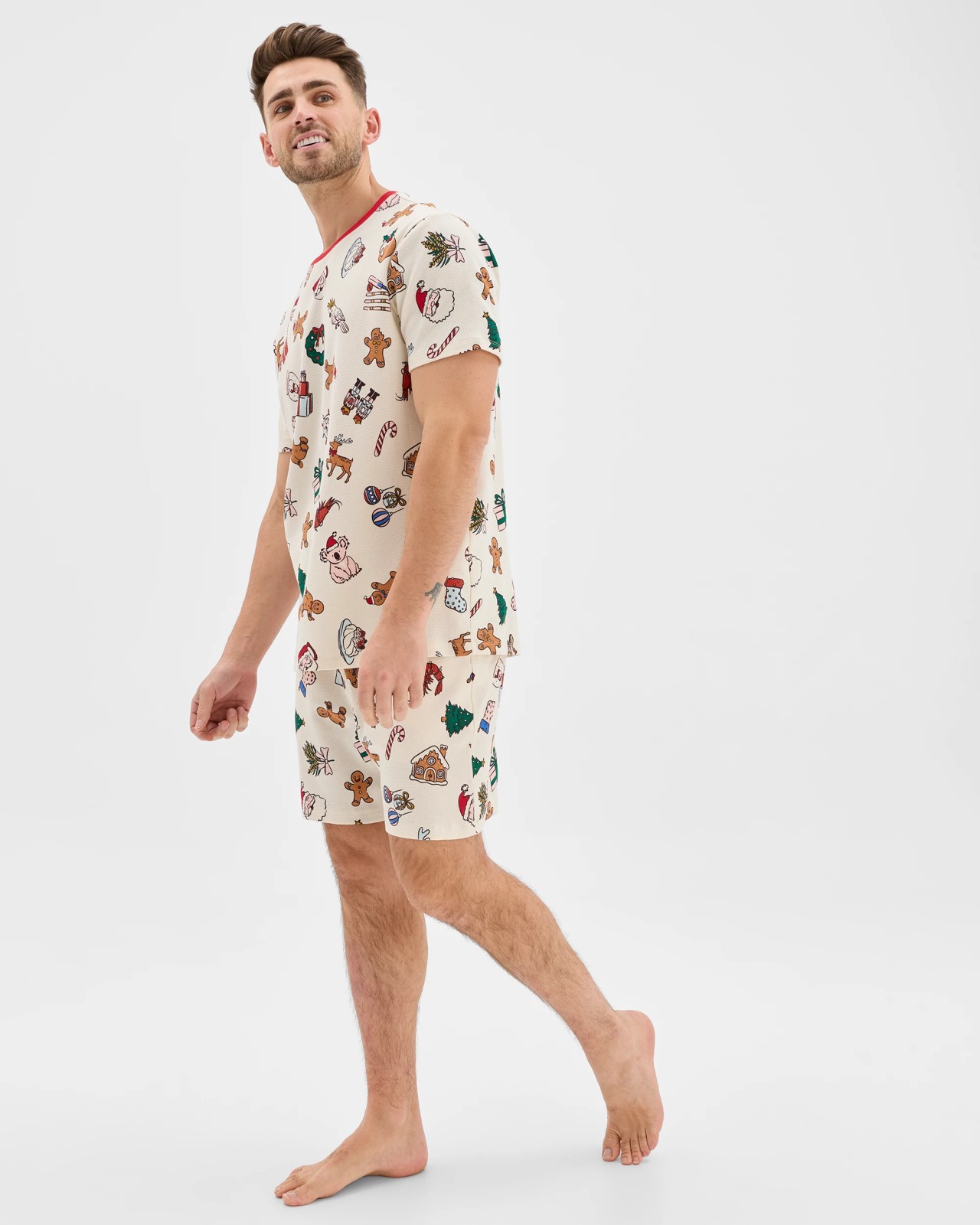 Family Matching Christmas Australian Cotton Mens Pyjama Set - Christmas Icons 5 of 5