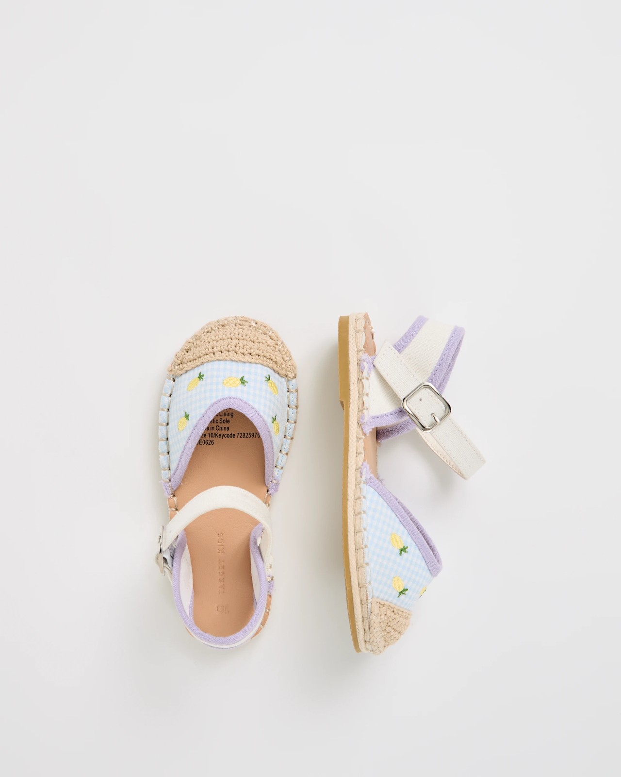 Closed Toe Espadrille Sandals - Pineapple Blue 3 of 3