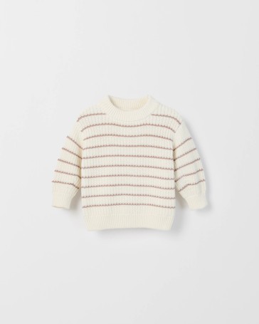 Baby Organic Cotton Chunky Rib Knit Jumper