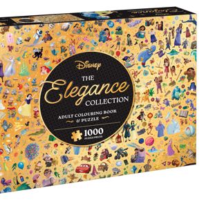 Disney The Elegance Collection Adult Colouring Book and Puzzle - Book