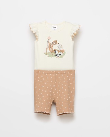 Baby Disney Organic Cotton Rib Bodysuit and Shorts 2 Piece Set