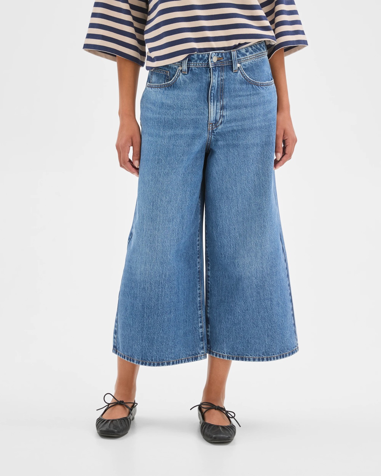 Culotte Denim Pants 2 of 6